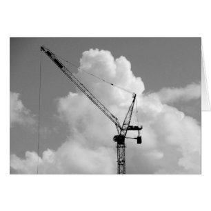 Cumulonimbus Crane - Black and White OBS Kort
