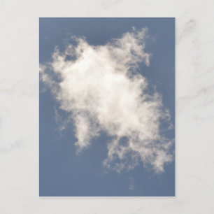 Cumulus Cloud flyter i ett Blå himmel. Vykort