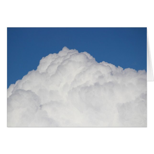 Cumulus Cloud Hälsningskort (Framsidan Horizontal)