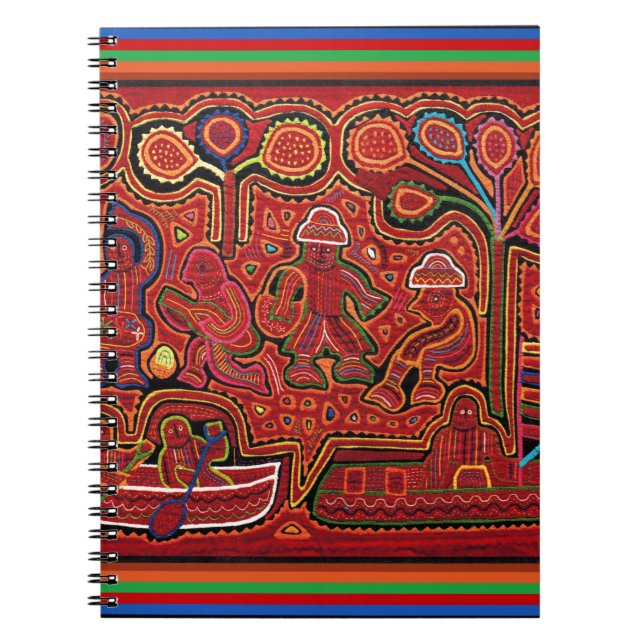 Cuna Indian Manar i Cayucos Anteckningsbok (Framsidan)