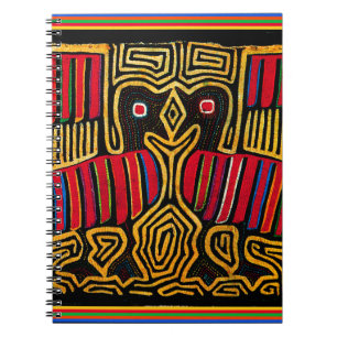Cuna Indian Mola Anka Design Anteckningsbok