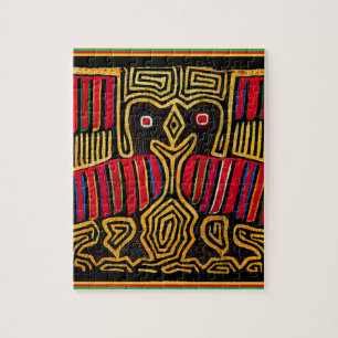 Cuna Indian Mola Anka Design Pussel