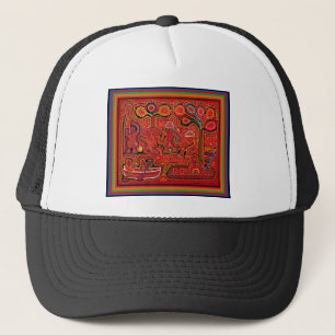 Cuna-indianer män i Cayucos Keps