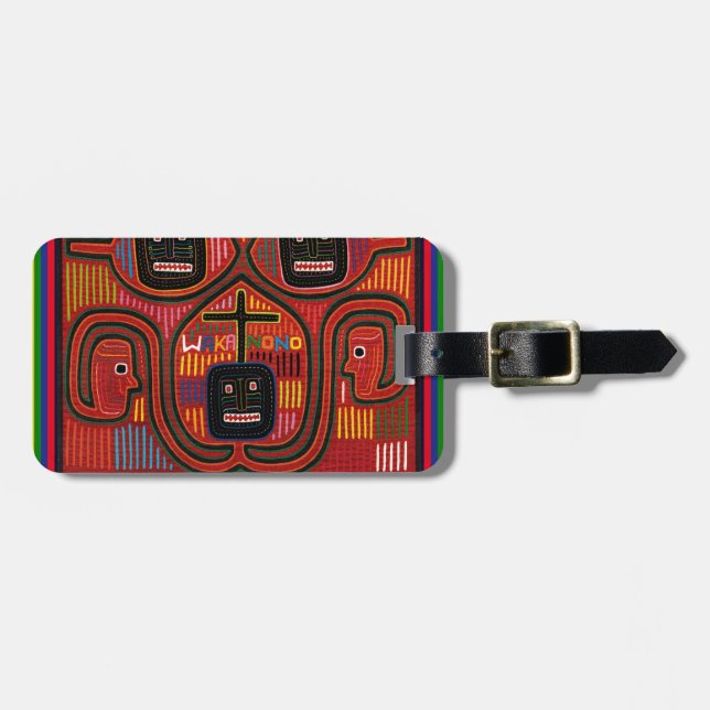 Cuna tribal design bagagebricka (Horisontell Framsida)