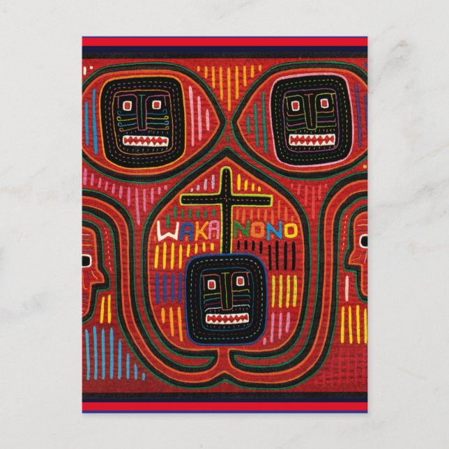 Cuna Tribal Design Vykort (Framsida)