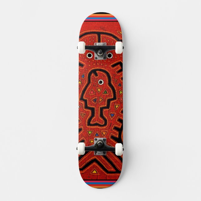 Cuna Tribal Skate Fisk Skateboard (Framsida)