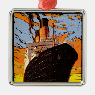 Cunard Europa-Amerika Julgransprydnad Metall