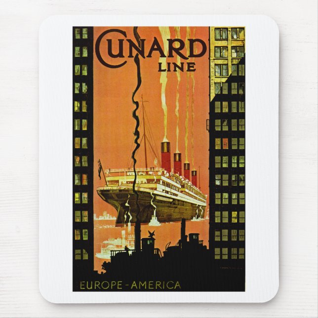 Cunard Europa-Amerika Musmatta (Framsidan)