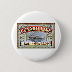 Cunard fodrar den New York Liverpool affischen Knapp
