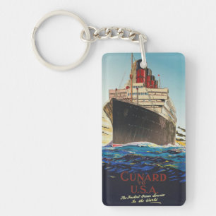 CUNARD OCEAN LINER AQUITANIA NYCKELRING