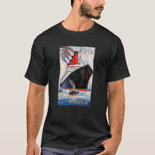 CUNARD OCEAN LINER AQUITANIA T SHIRT