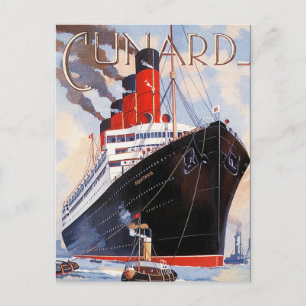 CUNARD OCEAN LINER AQUITANIA VYKORT