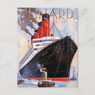 CUNARD OCEANLINJEN AQUITANIA VYKORT