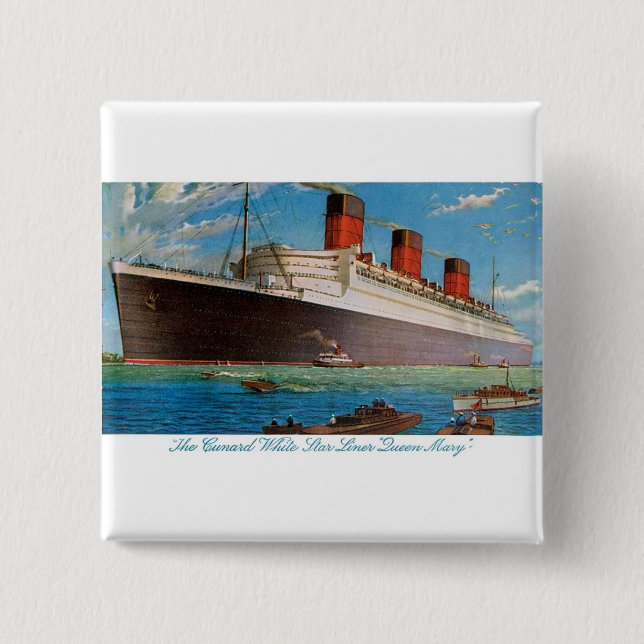 Cunard White Star Line's Queen Mary Knapp (Framsida)