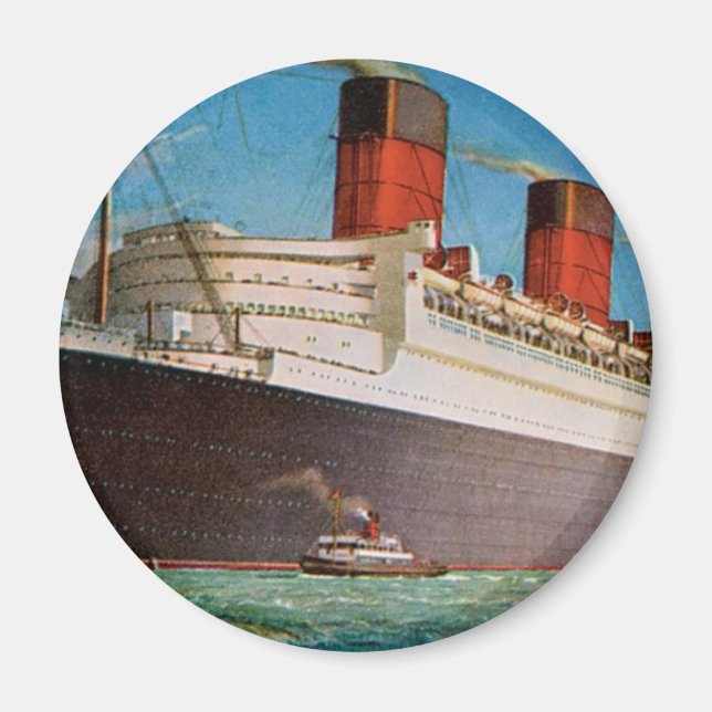 Cunard White Star Line's Queen Mary Magnet (Framsidan)