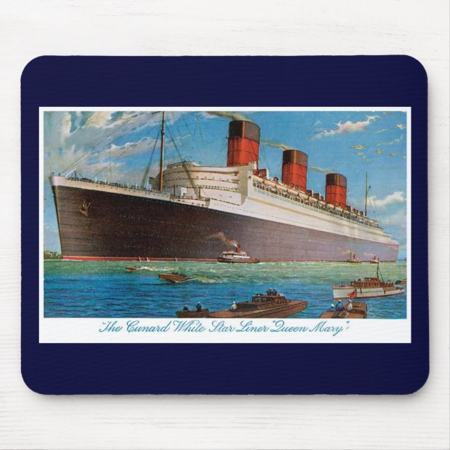 Cunard White Star Line's Queen Mary Musmatta (Framsidan)