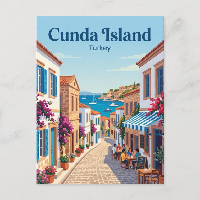 Cunda Island Turkiet Vykort (Framsida)