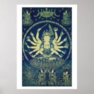 Cundi Avalokitasvara Ming dynastiaffisch Poster