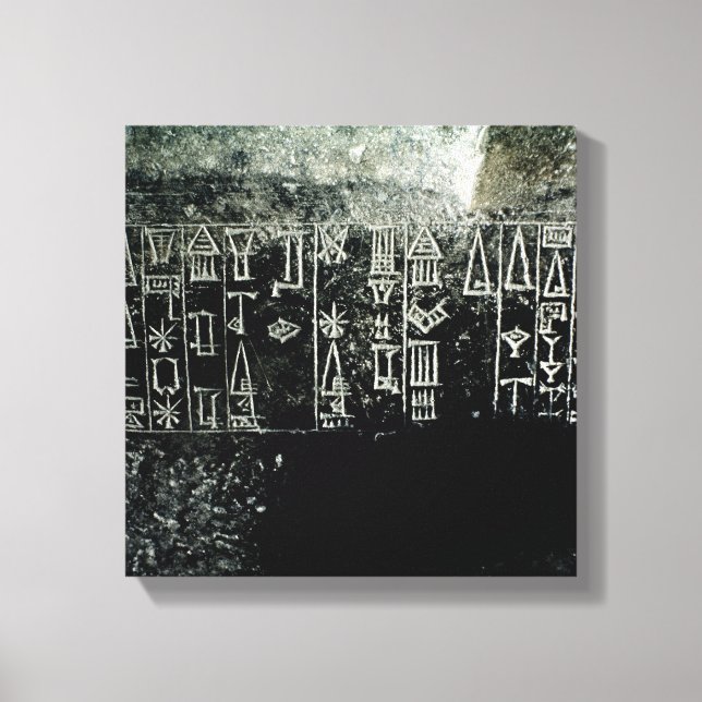 Cuneiform-skript Canvastryck (Framsida)
