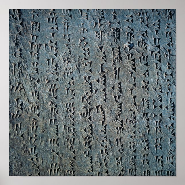 Cuneiform-skript Poster (Framsidan)