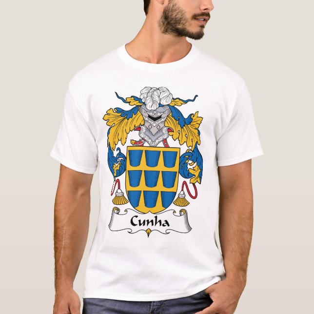 Cunha familjvapensköld tee (Framsida)
