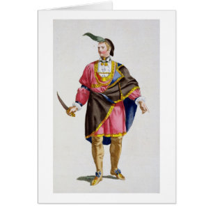 Cunne Shote, chef av Cherokeesen, 1780 (colouren Hälsningskort
