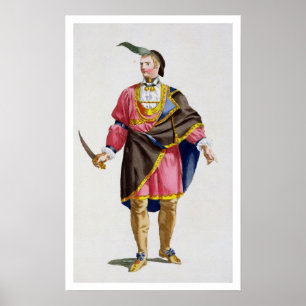 Cunne Shote, chef av Cherokeesen, 1780 (colouren Poster