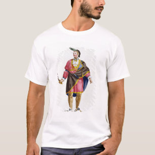 Cunne Shote, chef av Cherokeesen, 1780 (colouren T Shirt