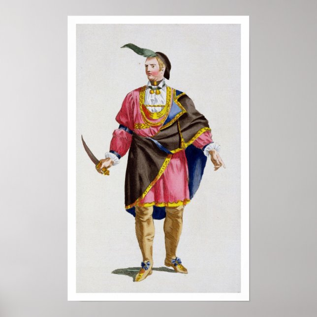Cunne Shote, chef för Cherokees, 1780 (colore) Poster (Framsidan)