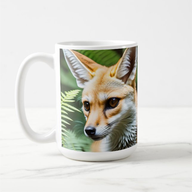 Cunning Fennec Fox Kaffemugg (Vänster)