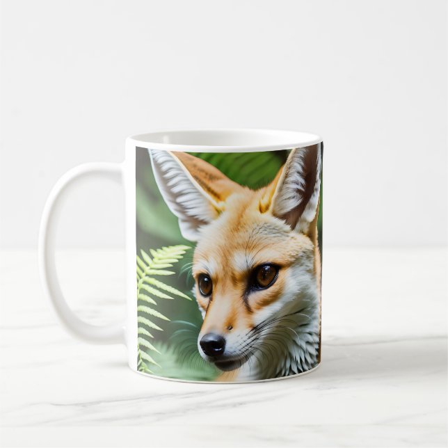 Cunning Fennec Fox Kaffemugg (Vänster)