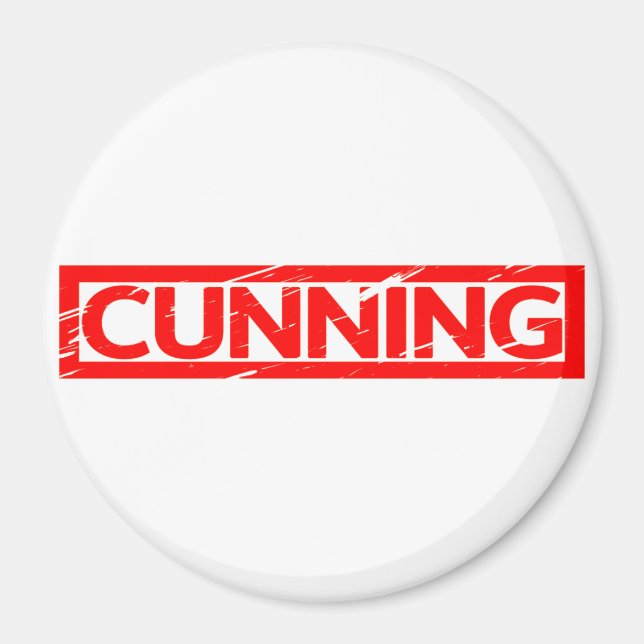 Cunning Frimärke Magnet (Framsidan)