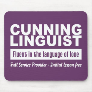 Cunning Linguist anpassningsbar mousepad Musmatta