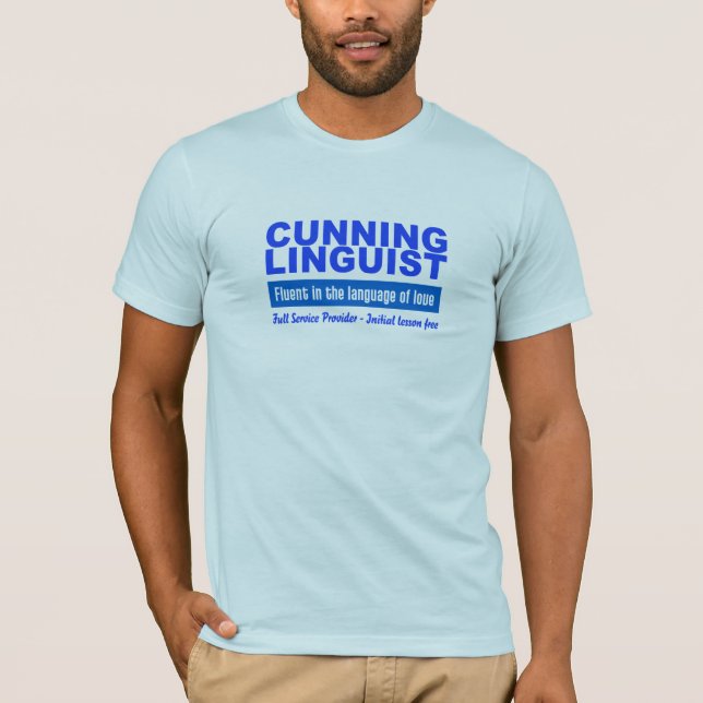 Cunning Linguist shirt - välj stil, färg Tröja (Framsida)