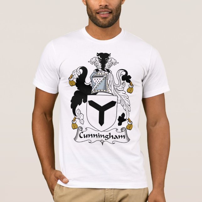 Cunningham familjvapensköld t-shirt (Framsida)