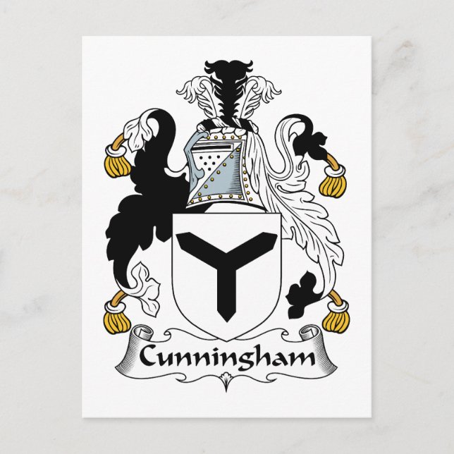 Cunningham Family Crest Vykort (Framsida)