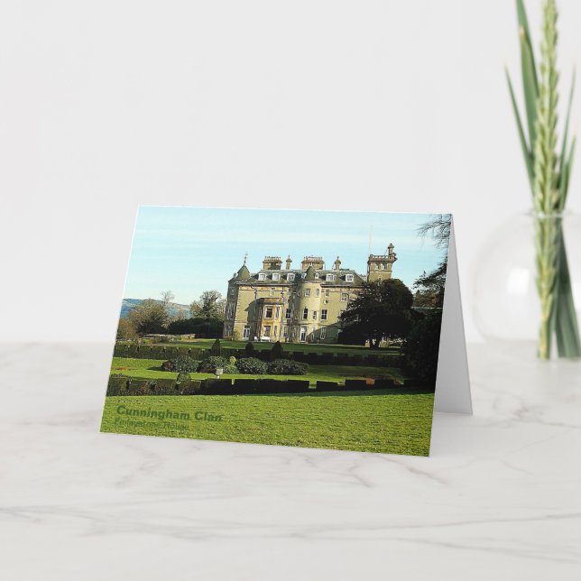 Cunningham Klan Castle Return Addy Note Card Anteckningskort (Framsida)