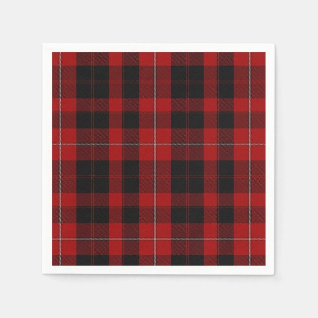 Cunningham Klan Tartan Play Papper Napkins Pappersservett (Framsidan)