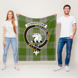 Cunningham klansdansare i grönt tartanplaid fleecefilt
