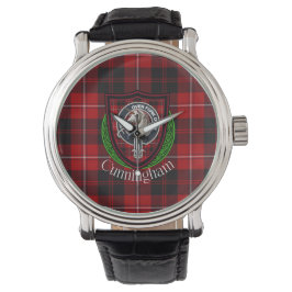 Cunningham Scottish Clan Tartan & Crest Armbandsur