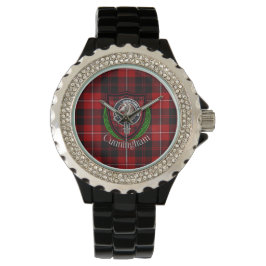 Cunningham Scottish Clan Tartan & Crest Armbandsur