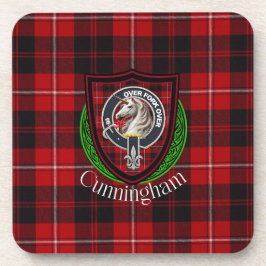 Cunningham Scottish Clan Tartan & Crest Underlägg