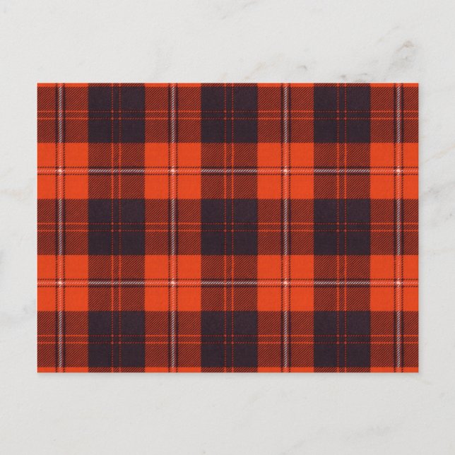 Cunningham Scottish Tartan Vykort (Framsida)