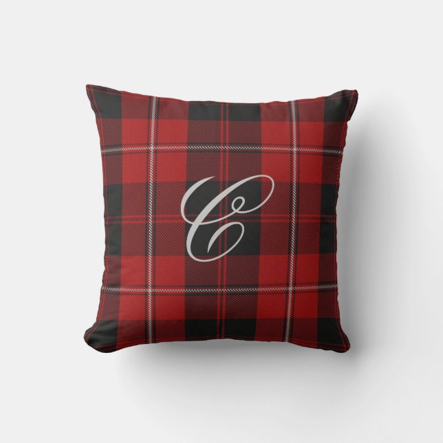 Cunningham Tartan Monogrammängd Kudde (Framsida)