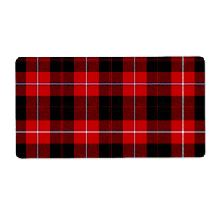 Cunningham Tartan Red Black Play Fraktsedel