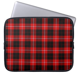 Cunningham Tartan Red Black Play Laptop Sleeve