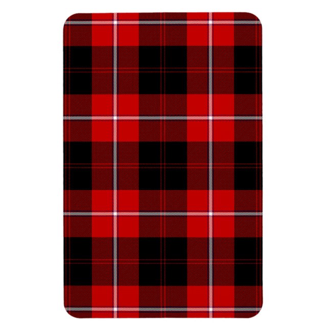 Cunningham Tartan Red Black Play Magnet (Vertikal)