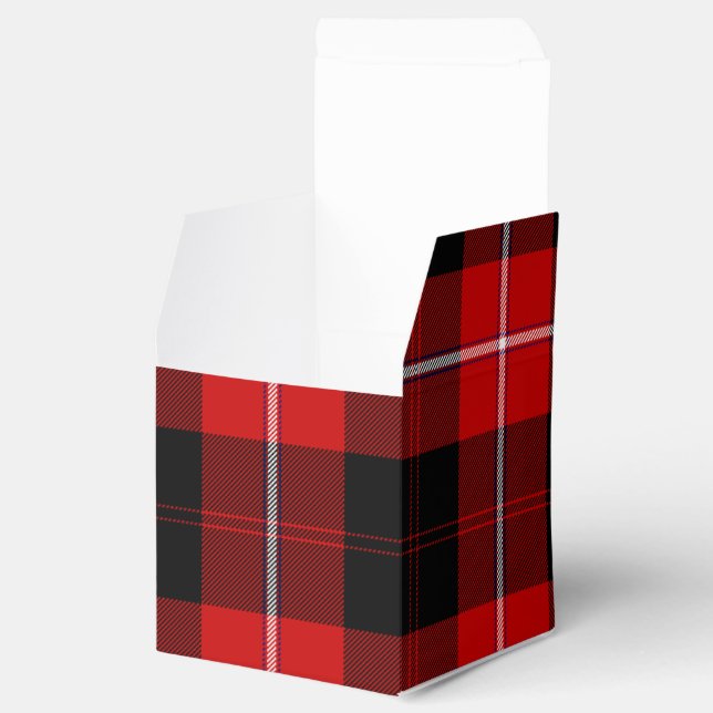 Cunningham Tartan Red Black Play Presentaskar (Öppnad)