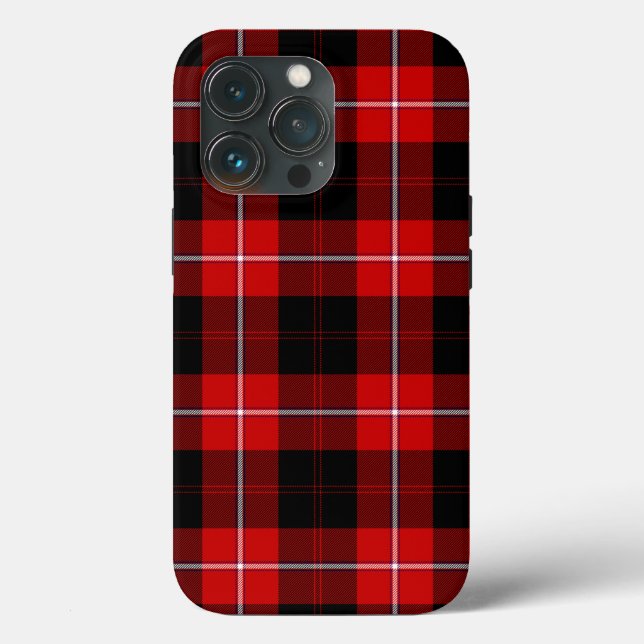 Cunningham Tartan Röd Svart Plaid (Baksida )