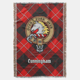 Cunninghamklanens vapen över tartan filt